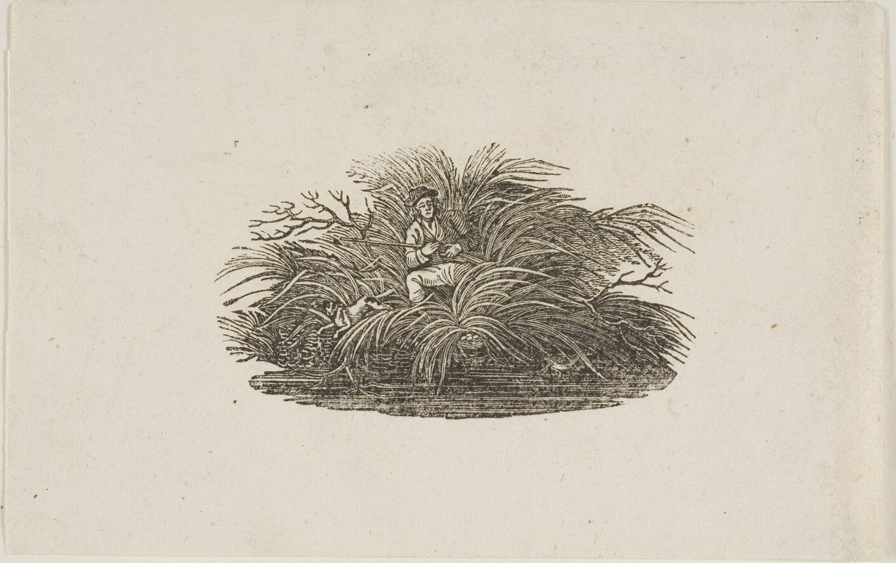 Tailpiece: Man in Bush de Thomas Bewick