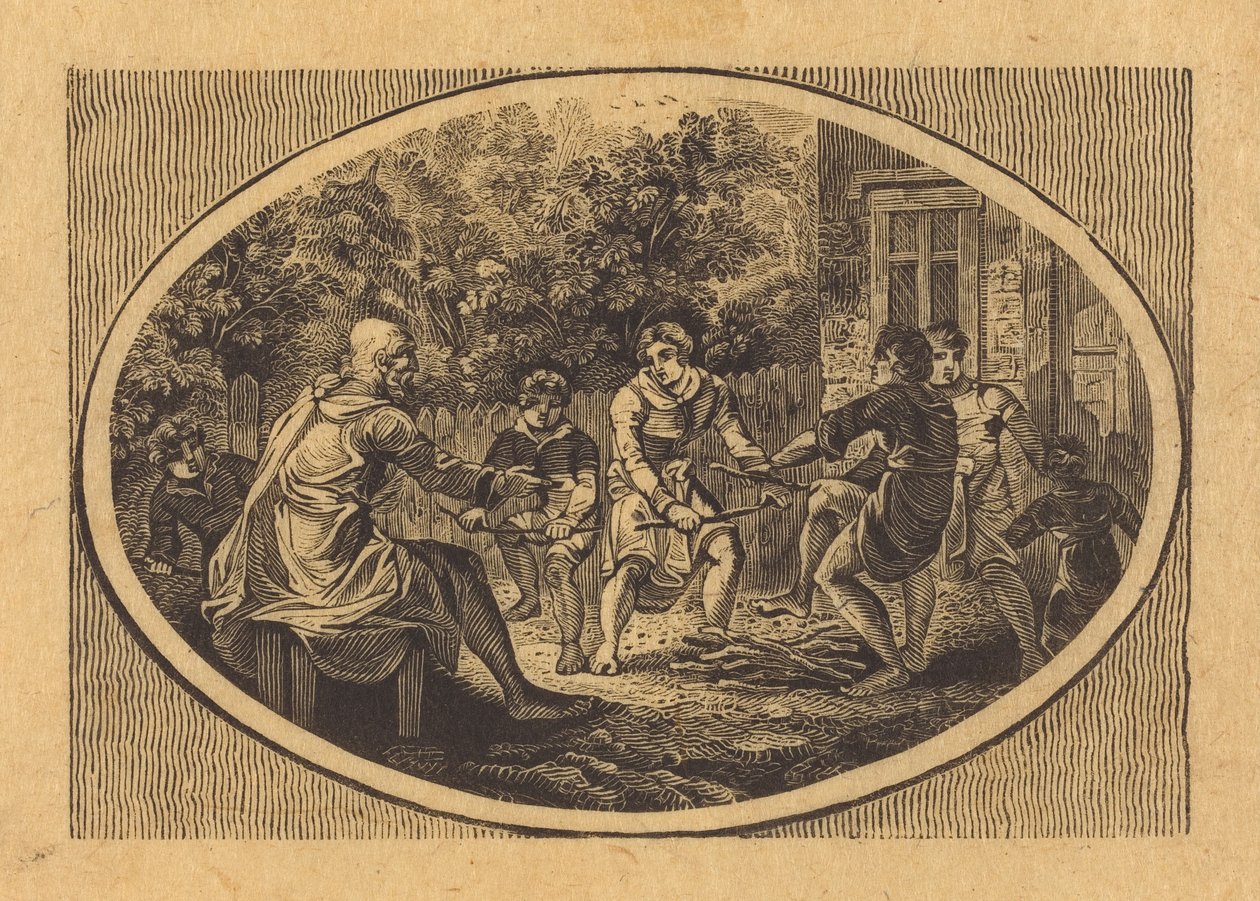 Der alte Mann und seine Söhne de Thomas Bewick