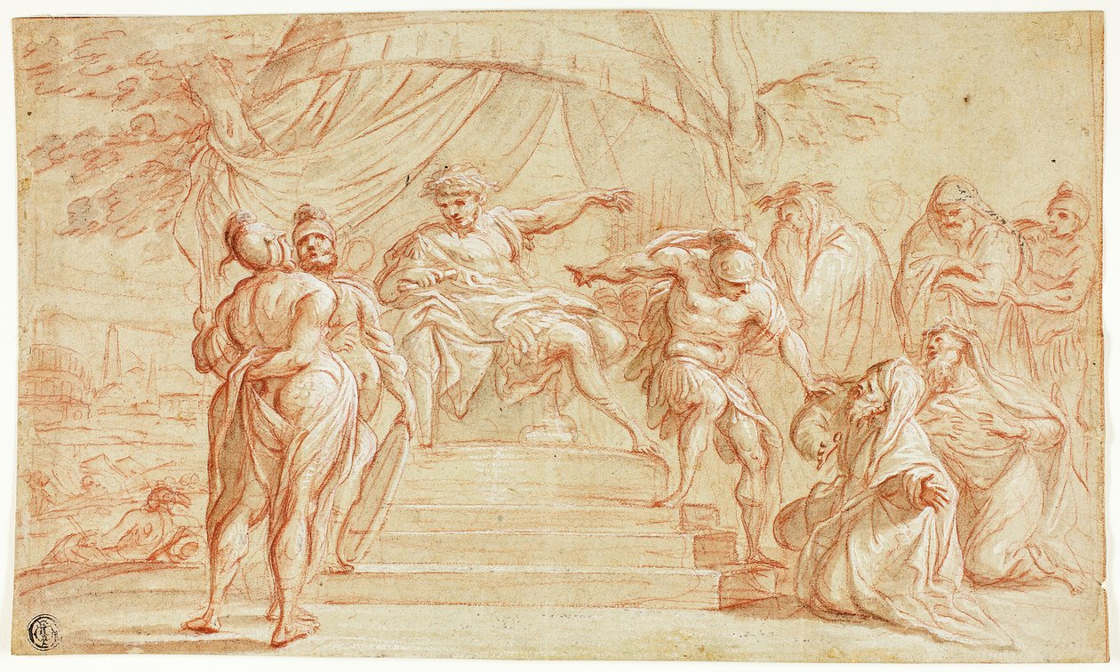 Cena da história romana de Thomas Blanchet