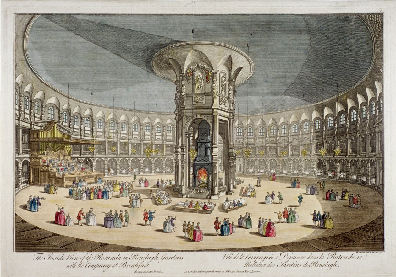 A Rotunda em Ranelagh Gardens, Chelsea, Londres, c1750 de Thomas Bowles