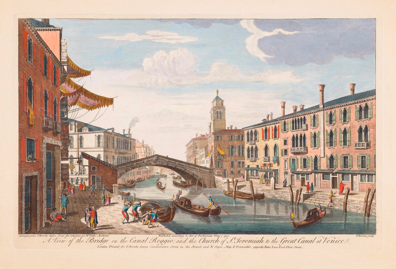 Veneza, Itália cerca de 1750 de Thomas Bowles