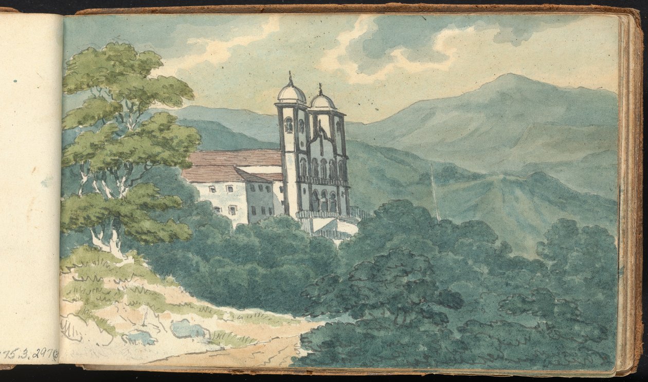 Álbum de Estudos da Paisagem e das Figuras: Villa nas Montanhas de Thomas Bradshaw