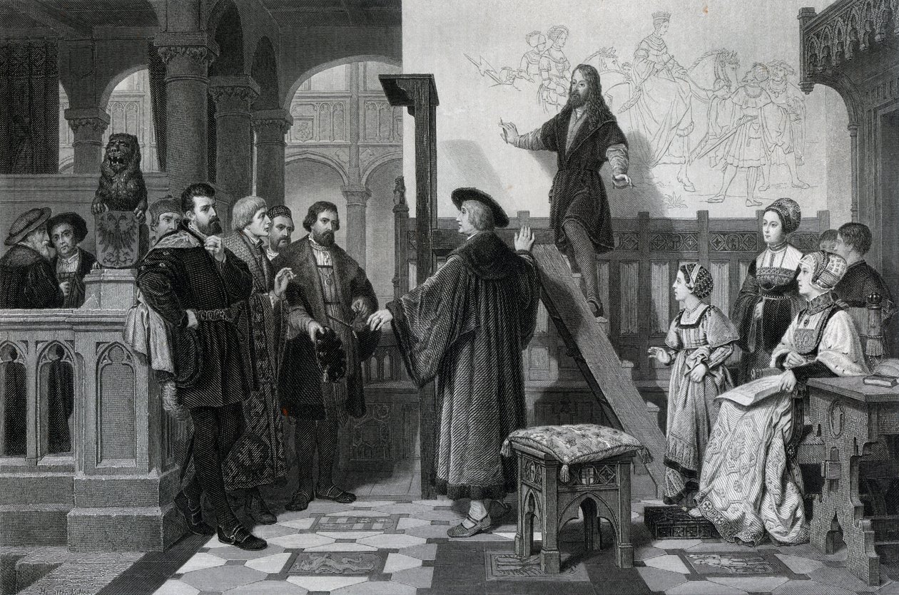O Imperador Maximiliano e Albrecht Durer, início do século XVI, século XIX de Thomas Brown