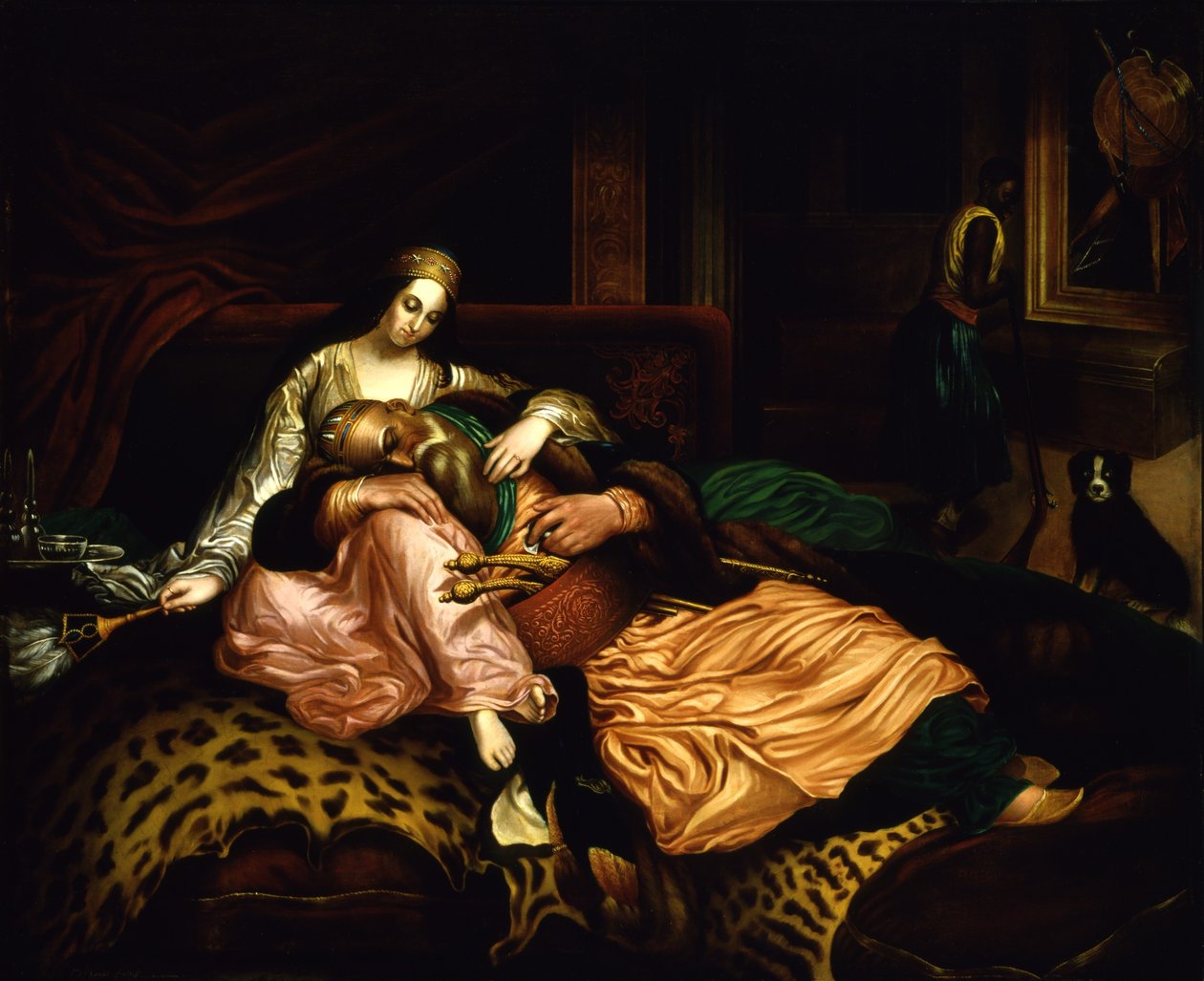 (Cena interior com o Sultão e a Concubina) de Thomas Buchanan Read