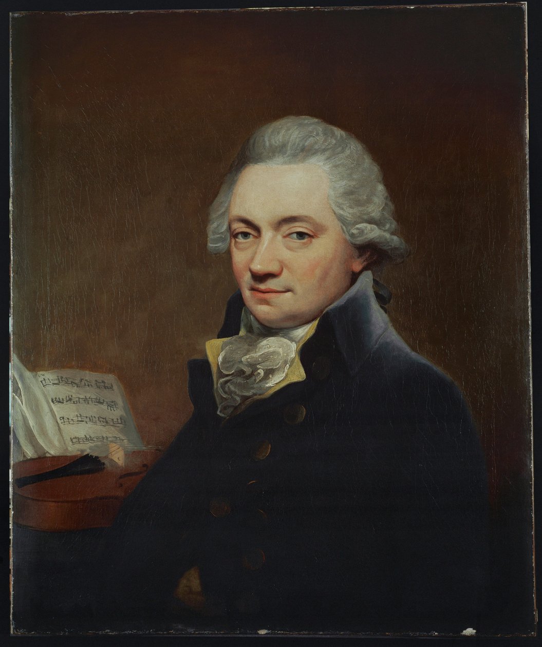 Johann Peter Salomon, editor de Joseph Haydn em Londres ... (óleo sobre tela) de Thomas Bush Hardy