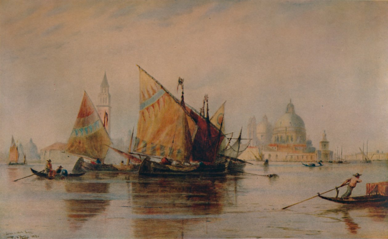 Santa Maria della Salute, Veneza, 1880, 1935 de Thomas Bush Hardy