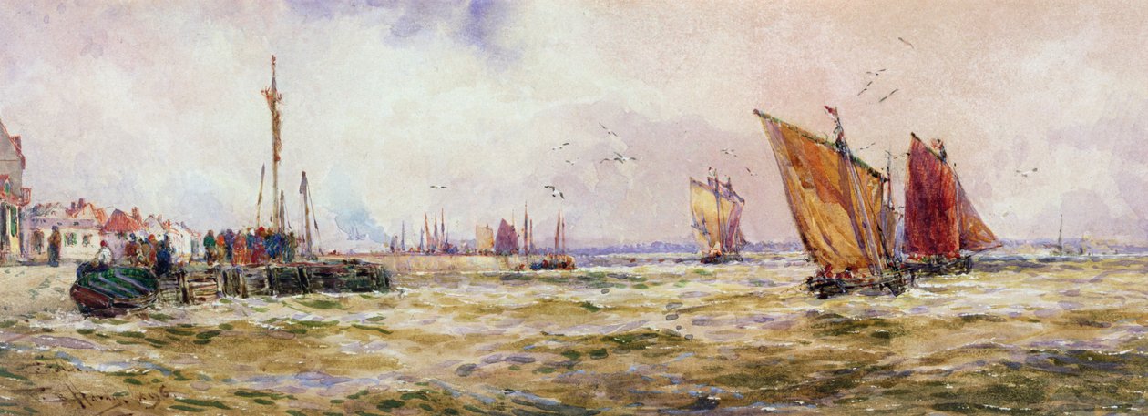 O porto, 1896 de Thomas Bush Hardy