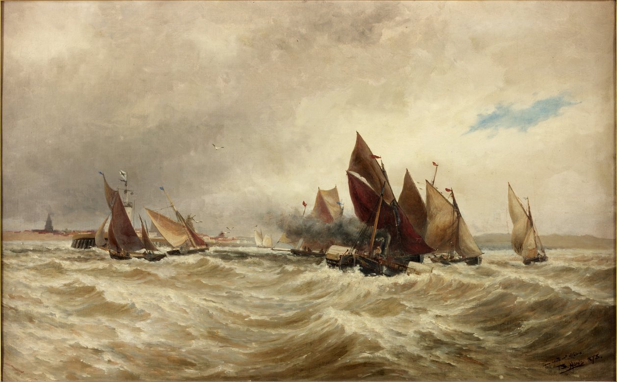Barcos de reboque fora de Calais de Thomas Bush Hardy