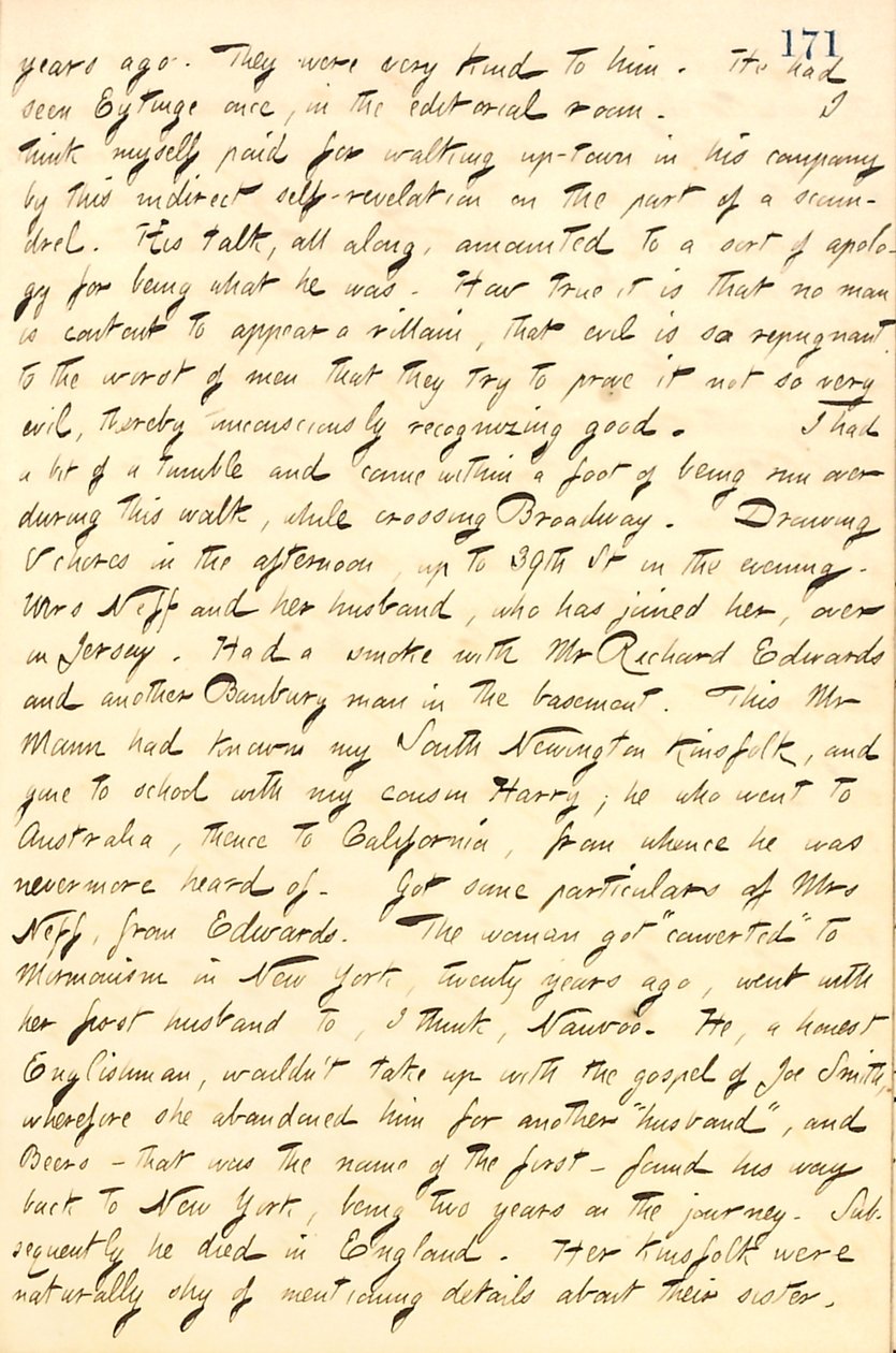 Diários de Thomas Butler Gunn - Volume 10, página 192, 20 de abril de 1859 de Thomas Butler Gunn
