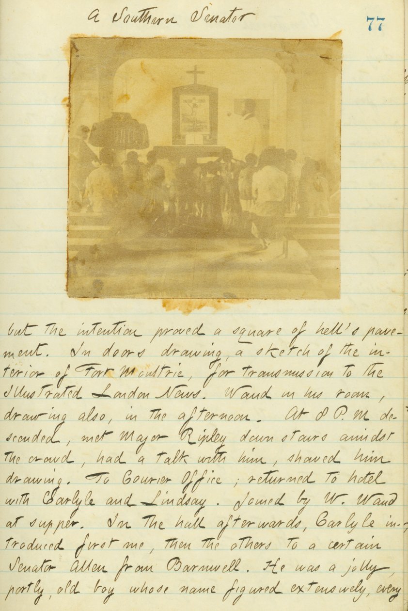 Thomas Butler Gunn Diaries - Volume 15, página 87, 20 de janeiro de 1861 de Thomas Butler Gunn