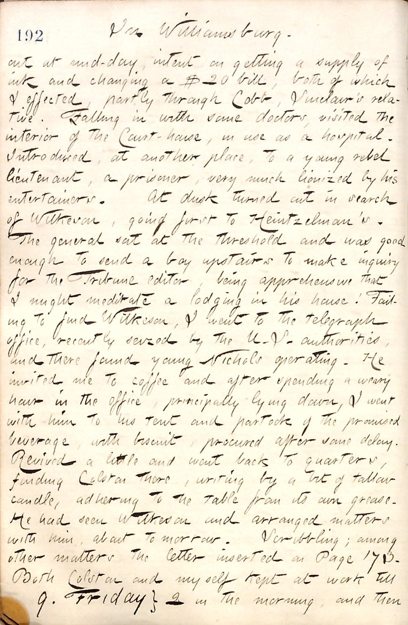 Thomas Butler Gunn Diaries - Volume 19, página 222, 8 de Maio de 1862 de Thomas Butler Gunn