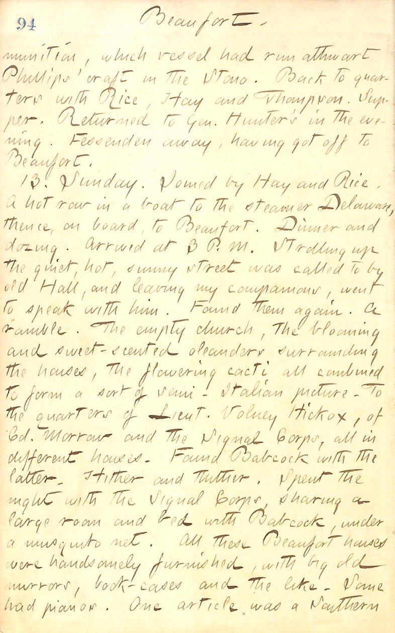 Thomas Butler Gunn Diaries - Volume 20, página 104, 12 de julho de 1862 de Thomas Butler Gunn