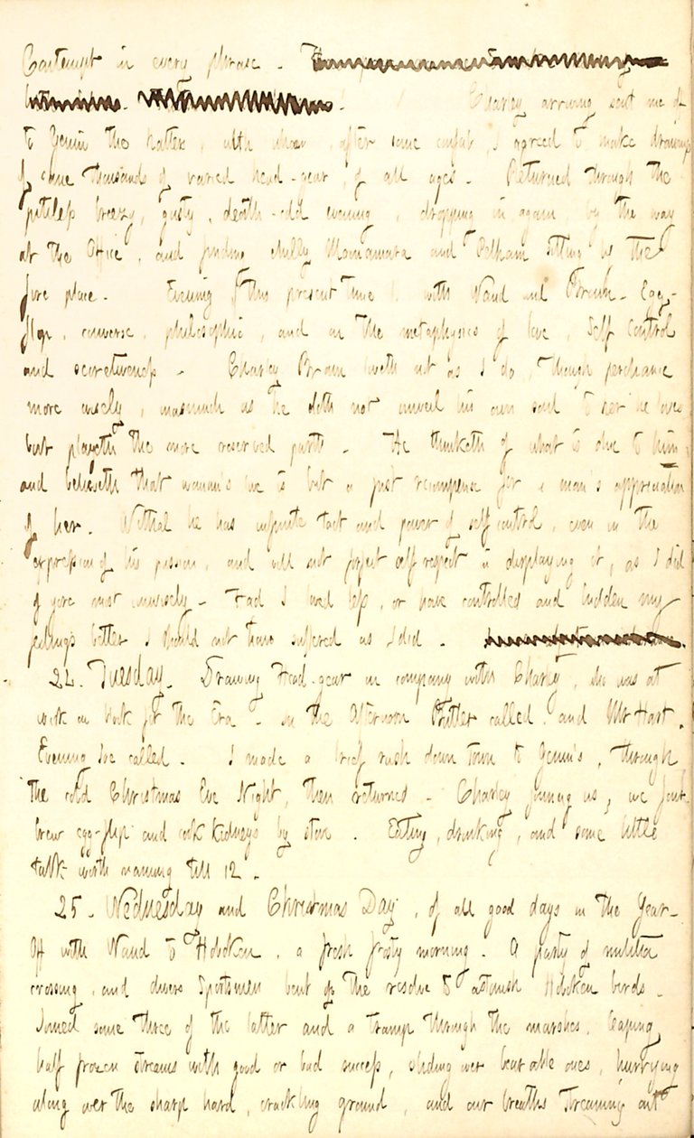 Diários de Thomas Butler Gunn - Volume 2, página 27, 23-25 de dezembro de 1850 de Thomas Butler Gunn