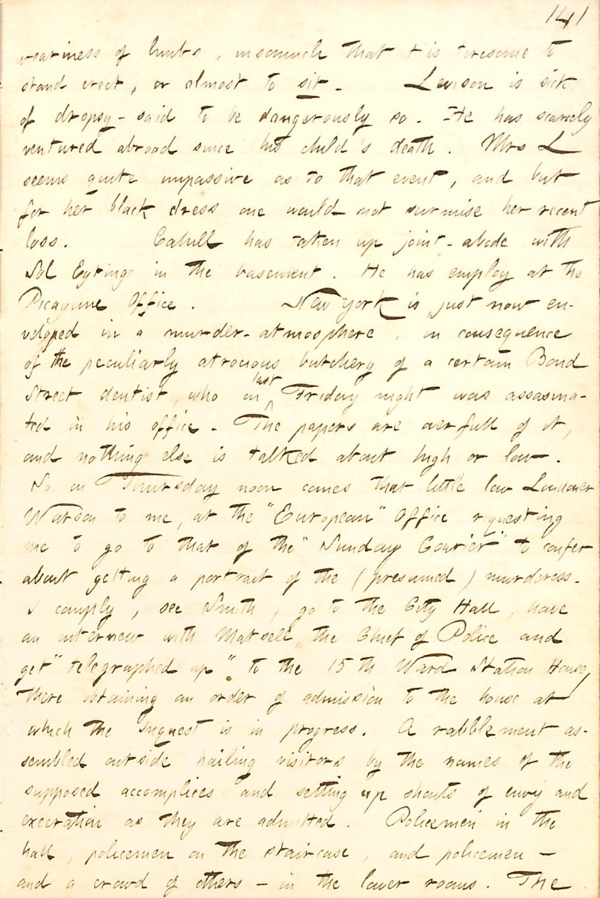 Thomas Butler Gunn Diaries: Volume 8, página 149, 3-7 de Fevereiro de 1857 de Thomas Butler Gunn