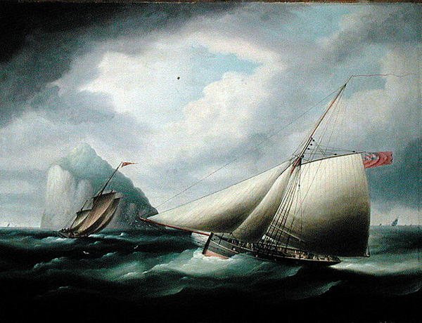 Bass Rock (óleo sobre tela) de Thomas Buttersworth