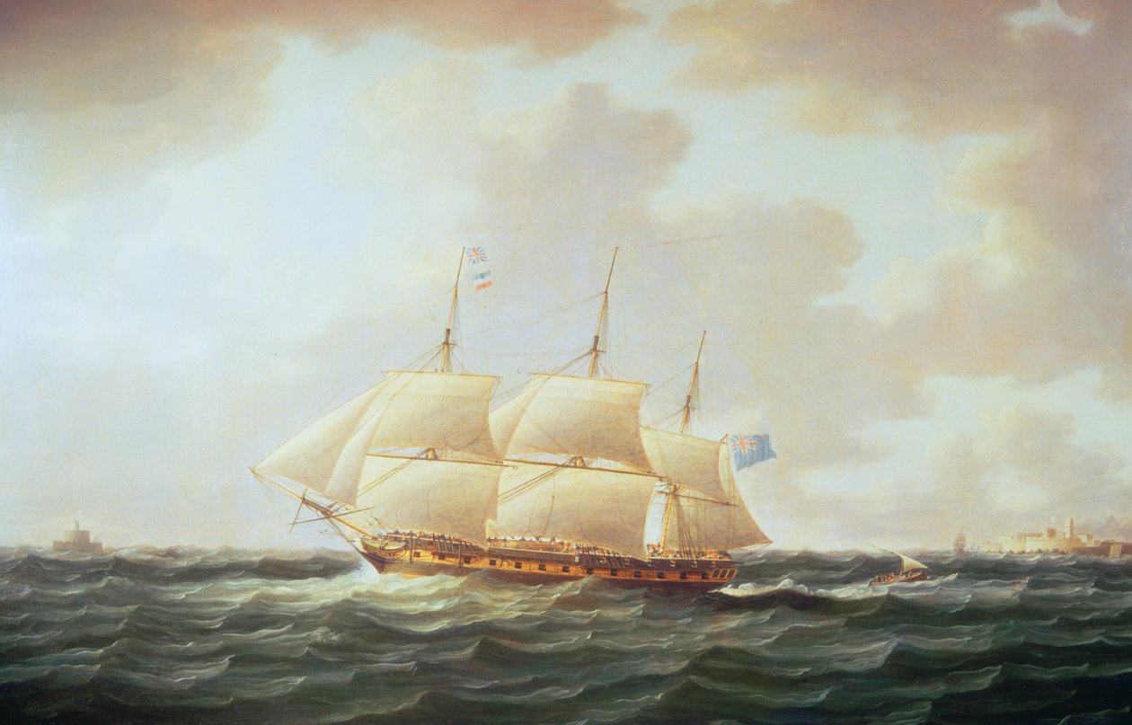 HMS Minerva de Thomas Buttersworth