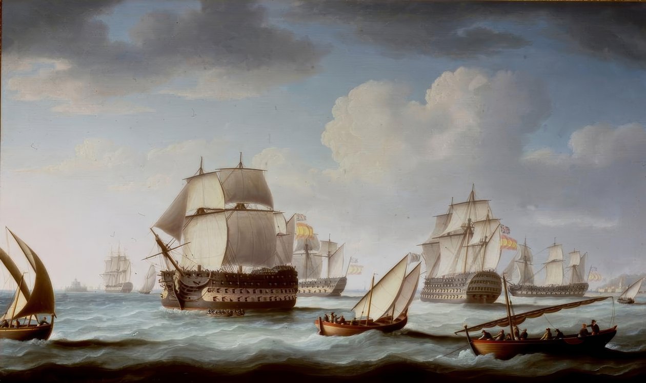 A Batalha de Trafalgar de Thomas Buttersworth
