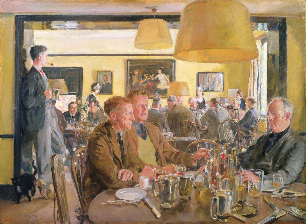 Almoço no Chelsea Arts Club de Thomas Cantrell Dugdale