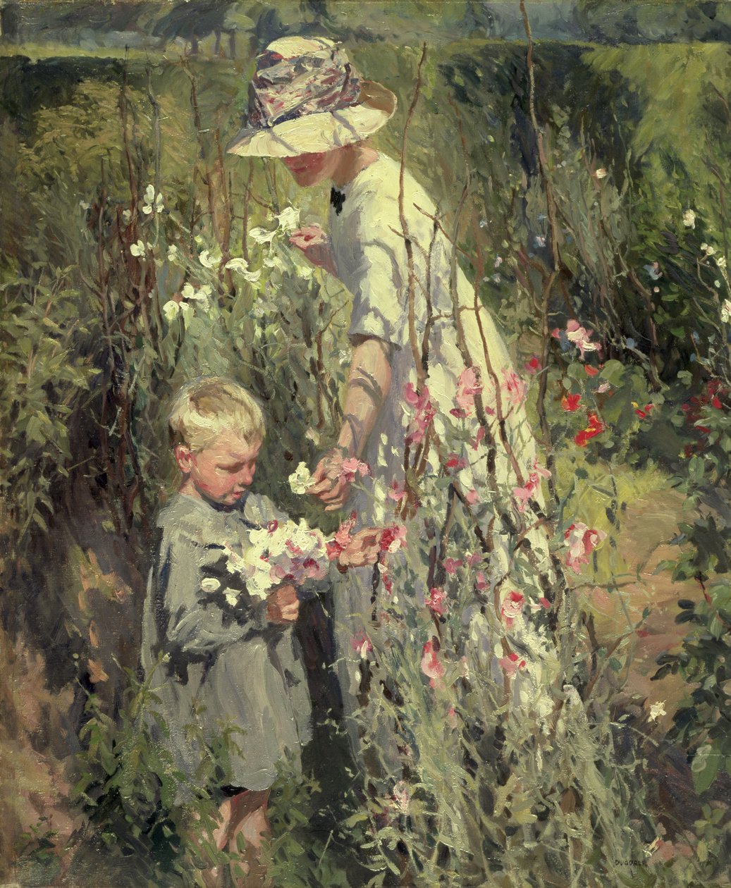 Posies, exh.1912 (óleo sobre tela) de Thomas Cantrell Dugdale