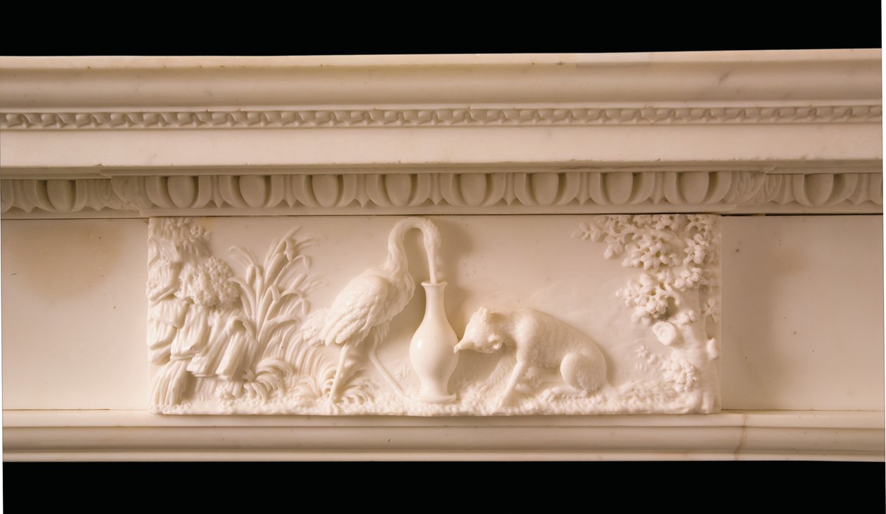 Chaminé estatuária de Jorge II, c.1755 (mármore) (ver também 941027-9) de Thomas Carter