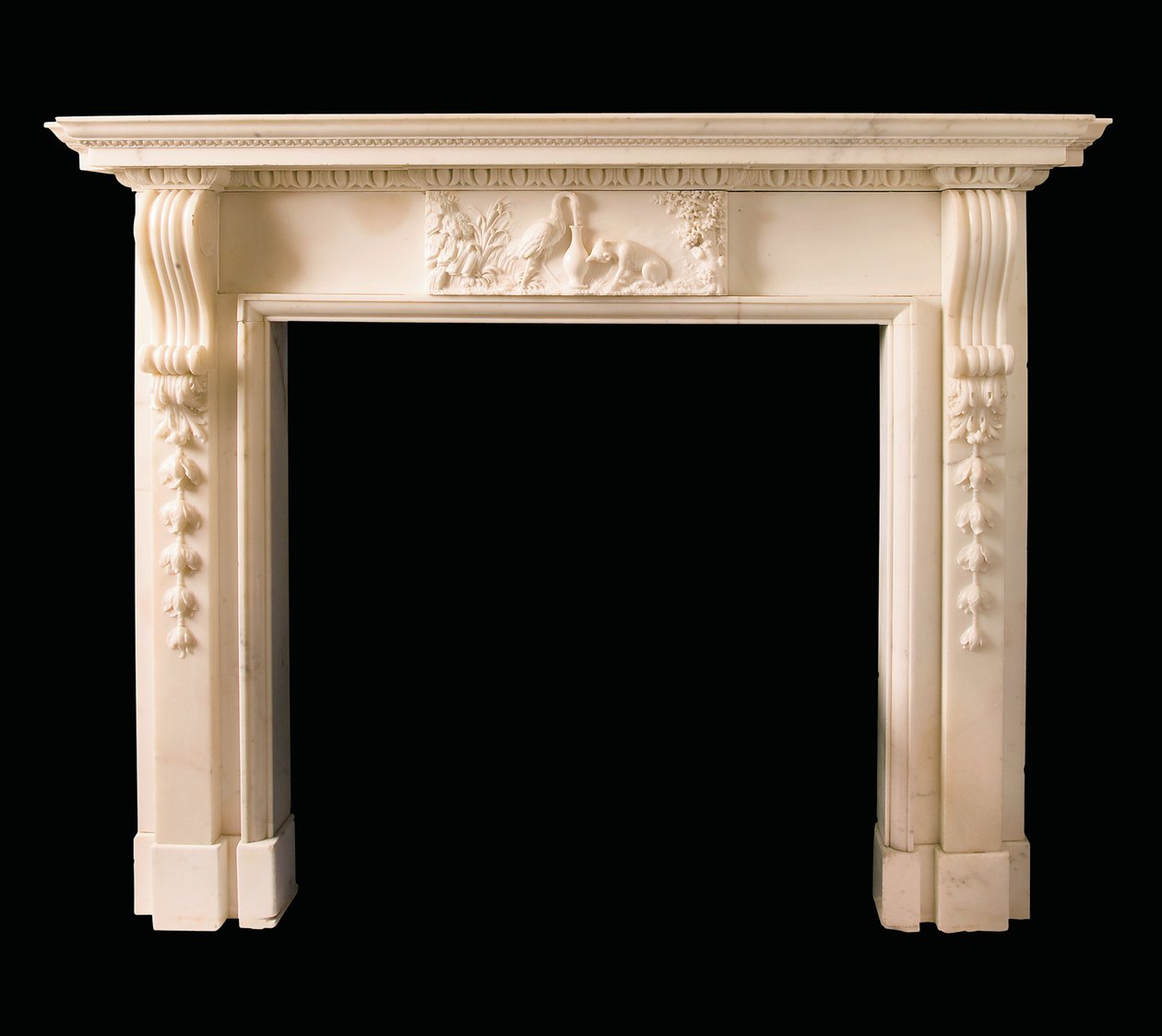 Chaminé estatuária de Jorge II, c.1755 de Thomas Carter