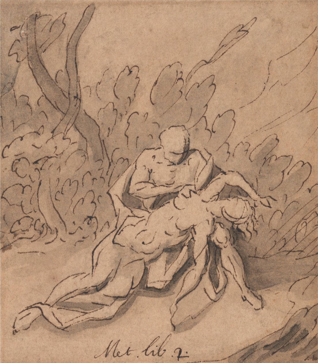 Júpiter e Calisto: Ovid, Metamorfoses, Livro 2 de Thomas Carwitham
