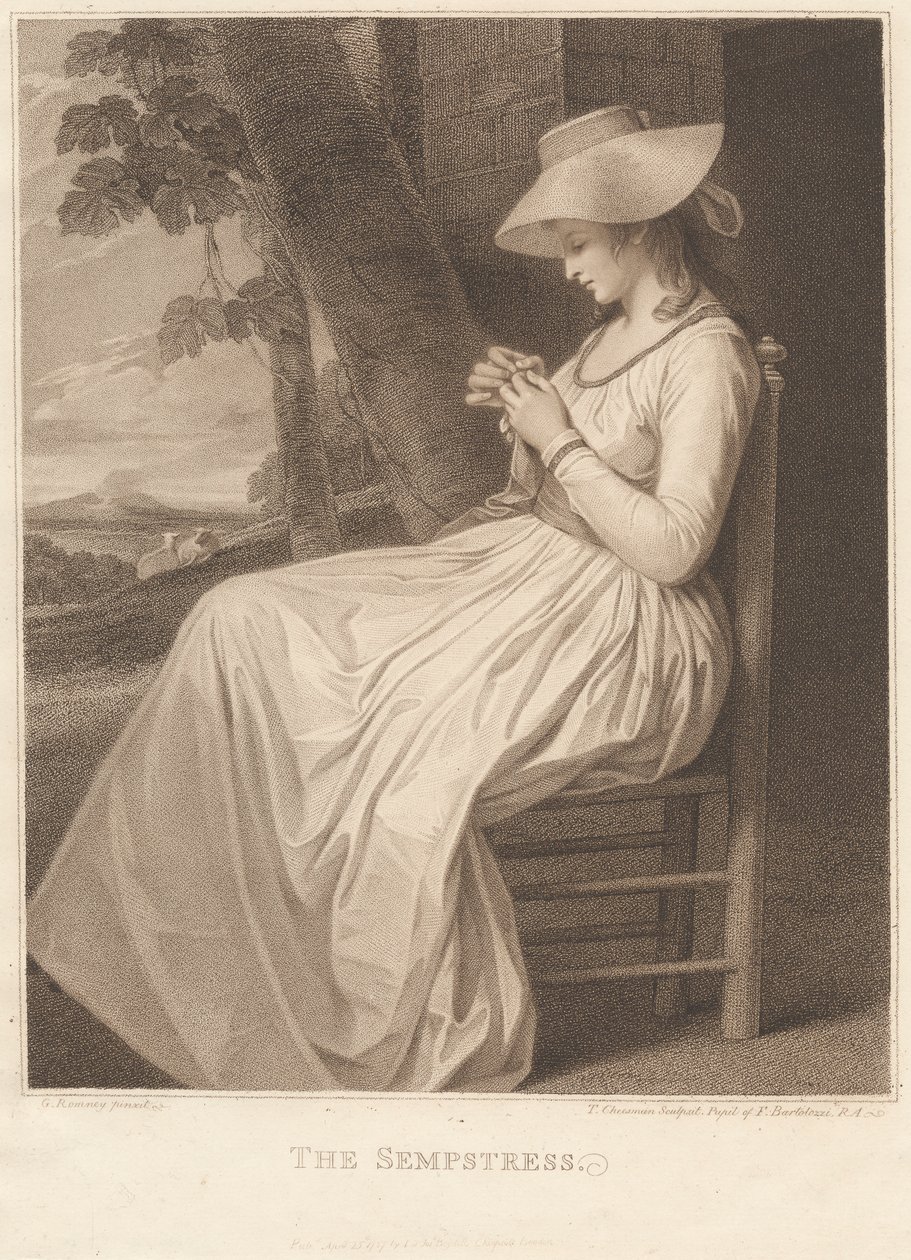 Lady Hamilton como A Sempstress de Thomas Cheesman