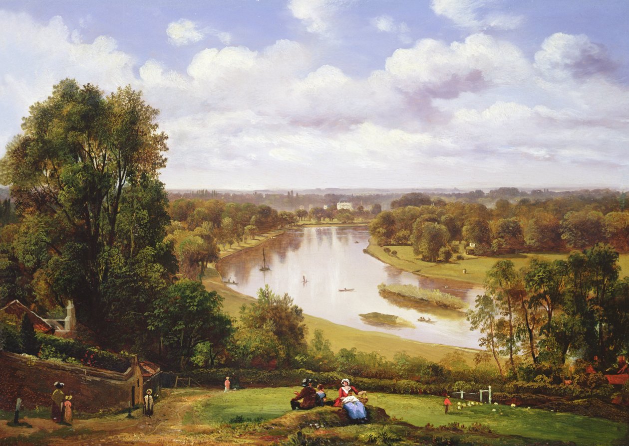 Vista, de, a, rio thames, de, colina Richmond de Thomas Christopher Hofland