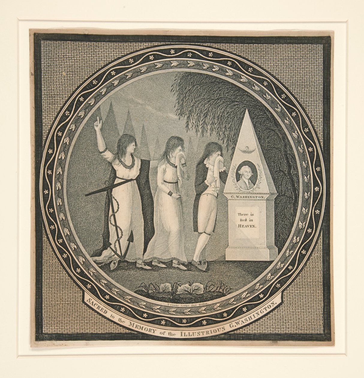 Sagrado à Memória do Ilustre G. Washington de Thomas Clarke