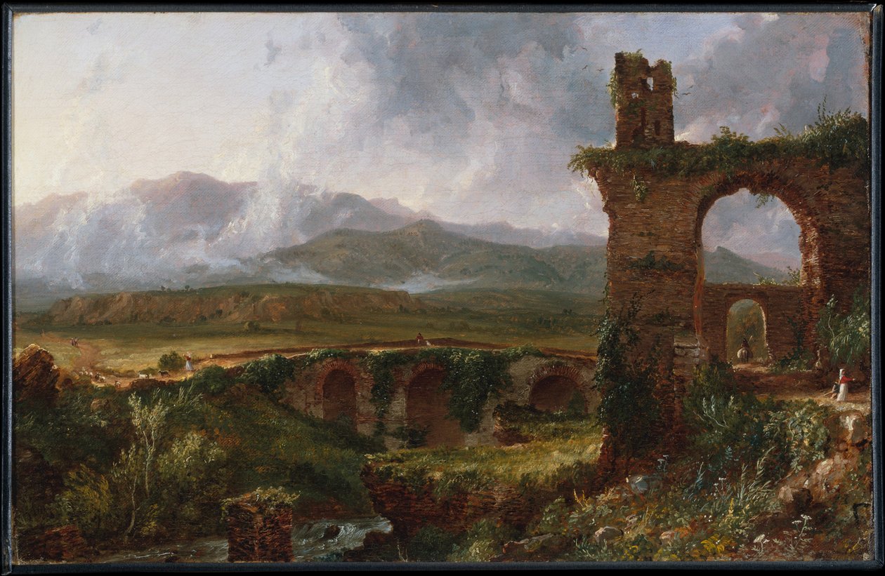 Uma vista perto de Tivoli (de manhã) de Thomas Cole