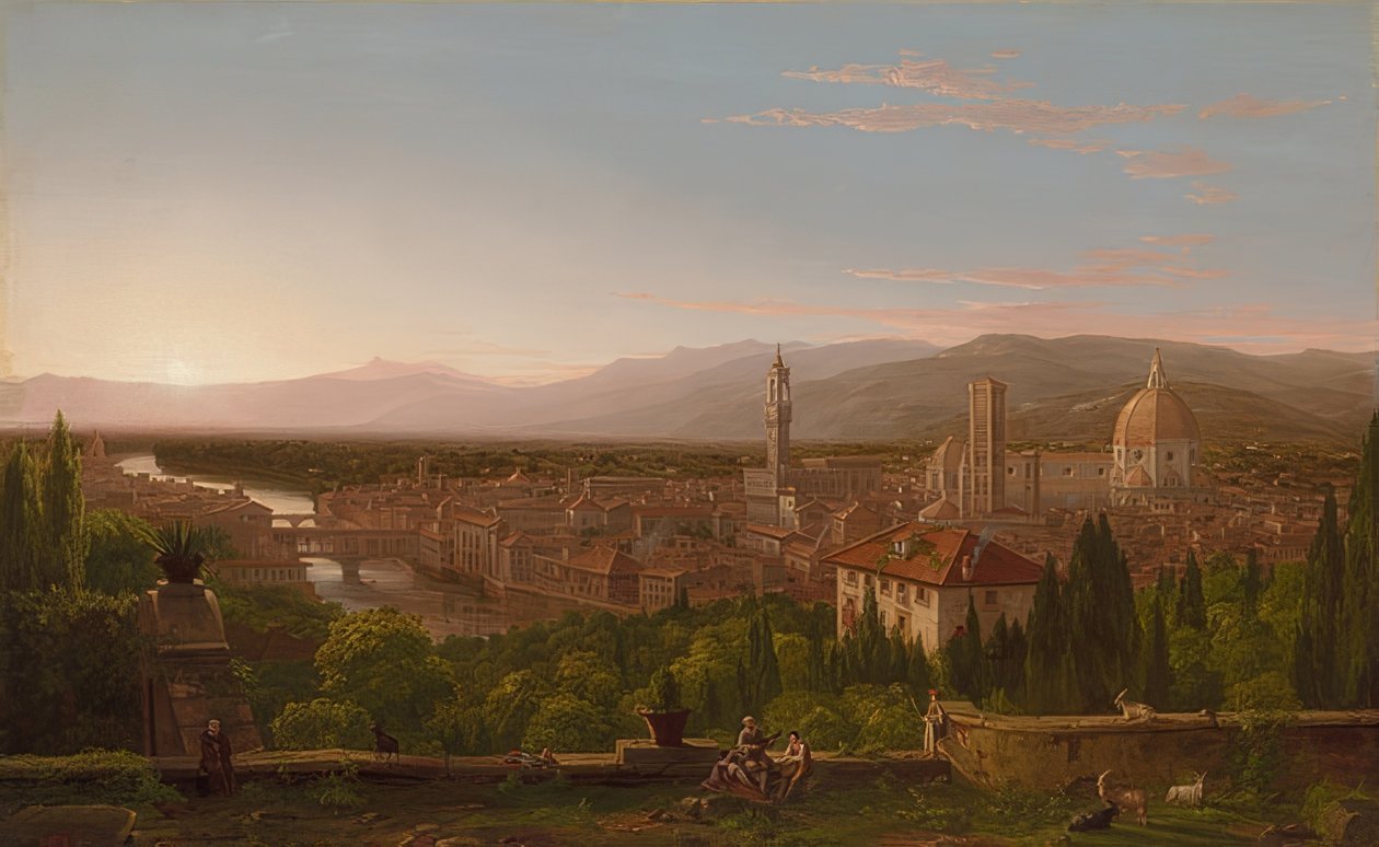 Vista de Florença. 1837 de Thomas Cole