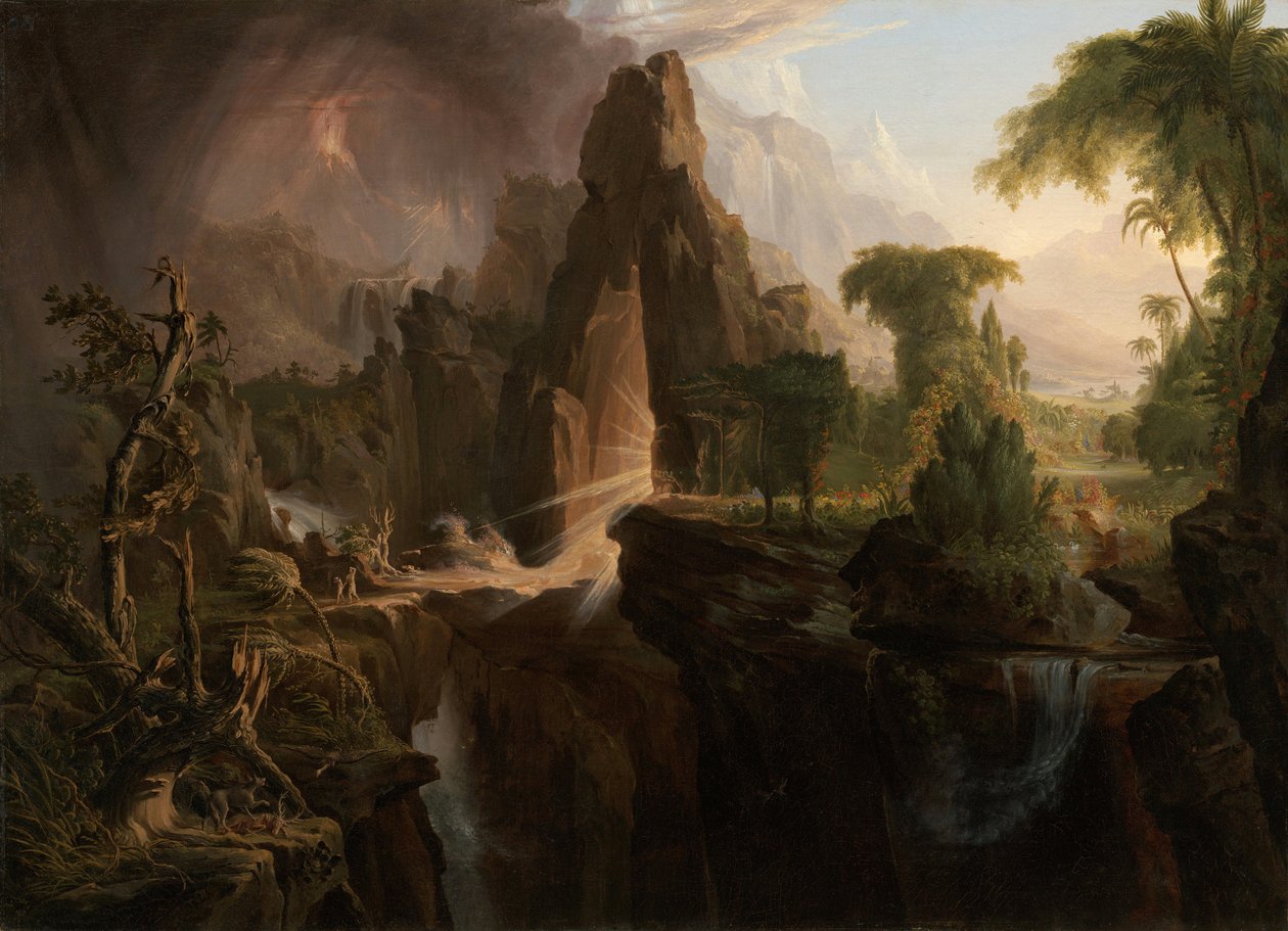 Expulsão do Jardim do Éden de Thomas Cole
