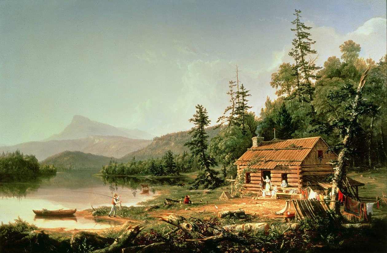Casa na floresta, 1847 de Thomas Cole