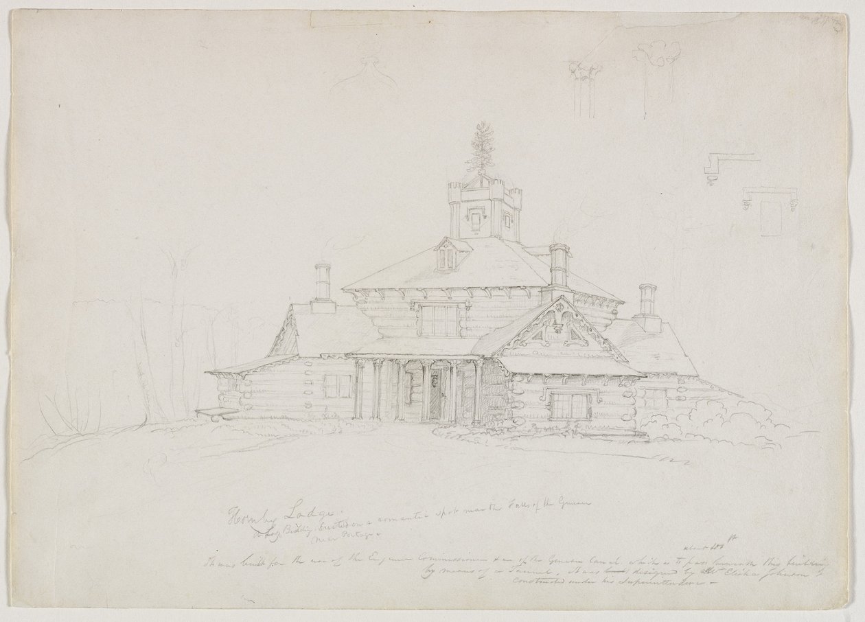 Hornby Lodge, 1839 de Thomas Cole