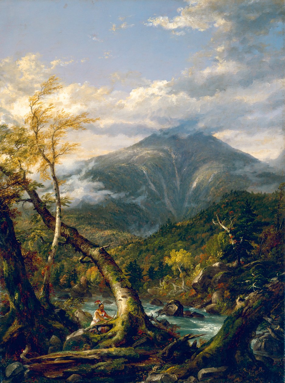 Monte Marcy do Rio Opalescente de Thomas Cole