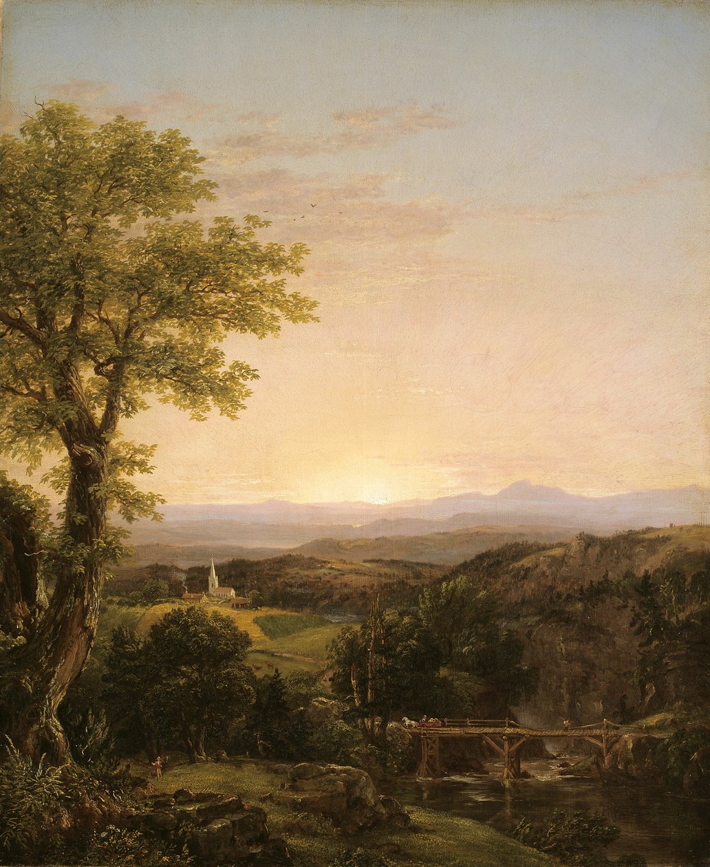 Cenário da Nova Inglaterra de Thomas Cole