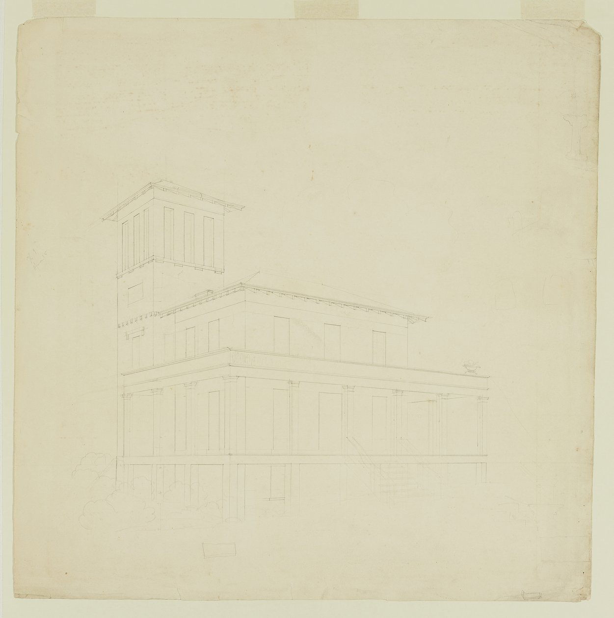 Villa proposta em Catskill de Thomas Cole