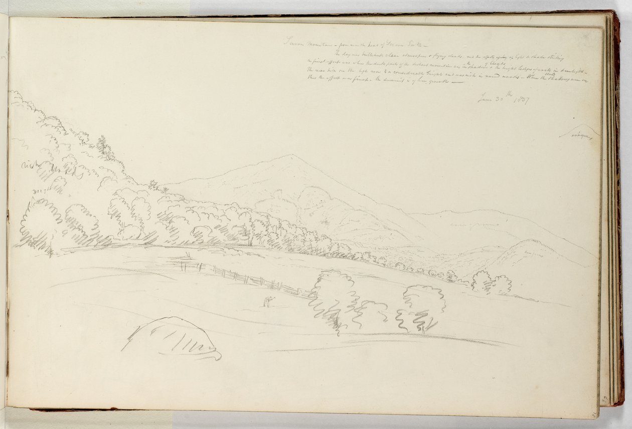 Montanha Schroon de Perto da Cabeça do Lago Schroon de Thomas Cole