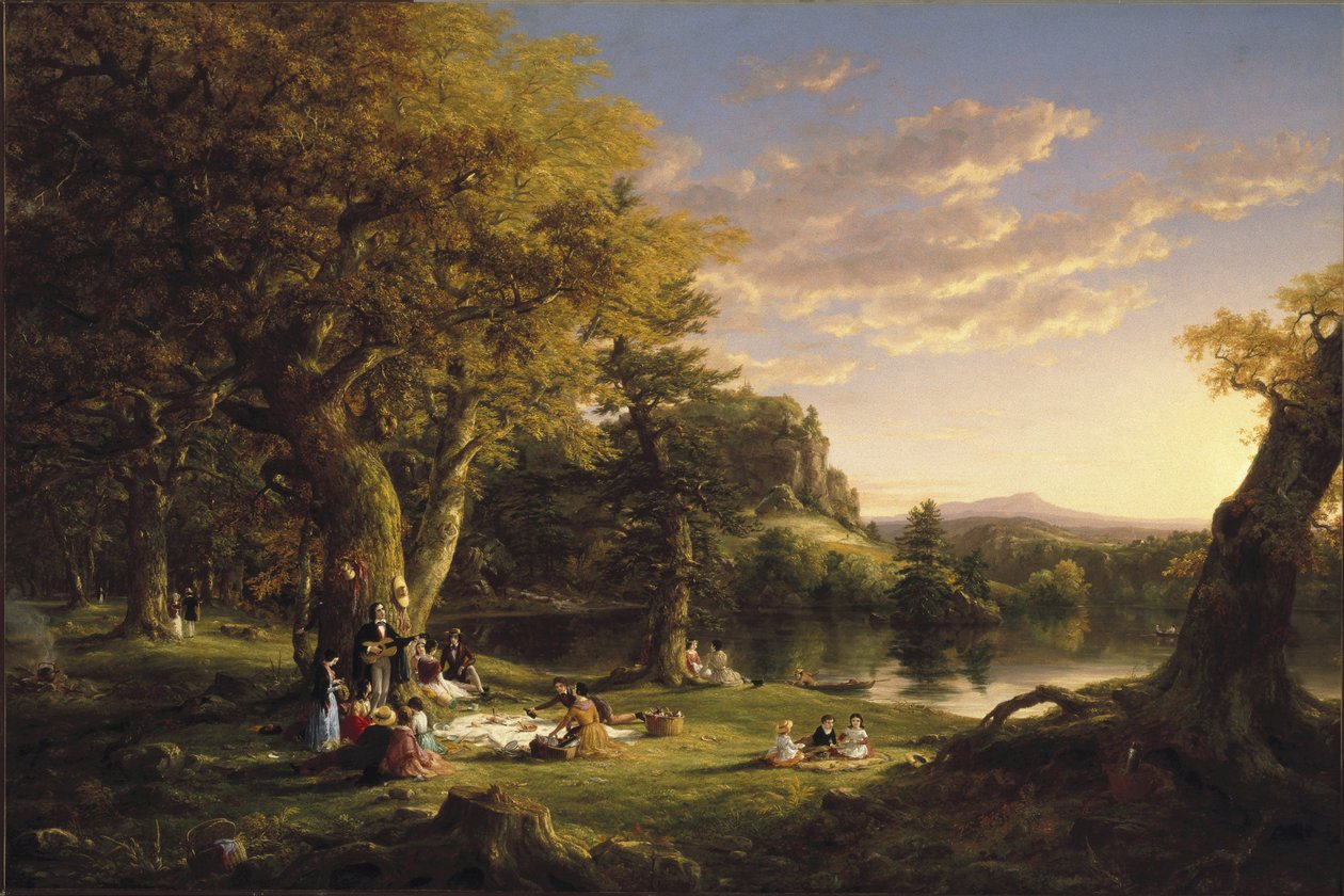 O Pic-Nic, 1846 de Thomas Cole