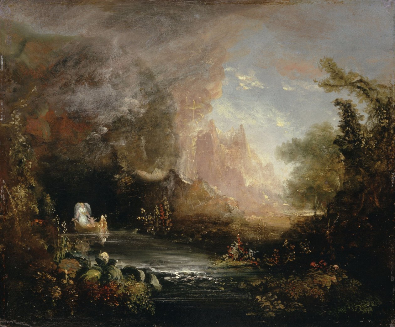 A Viagem da Vida: Infância (estudo) de Thomas Cole