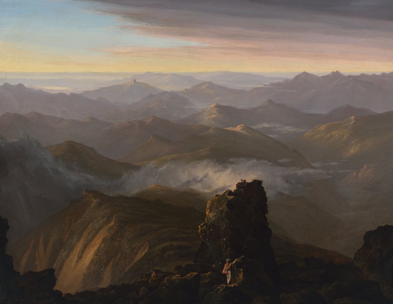 Vista das proximidades do cume do Monte Washington, N.H. de Thomas Cole