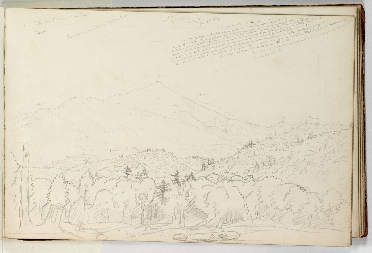 Vista da Montanha Schroon Olhando para o Norte 28 de Junho de Thomas Cole