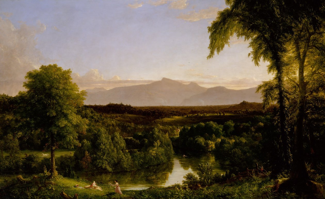 Vista em Catskill - início do outono, 1836-37. de Thomas Cole