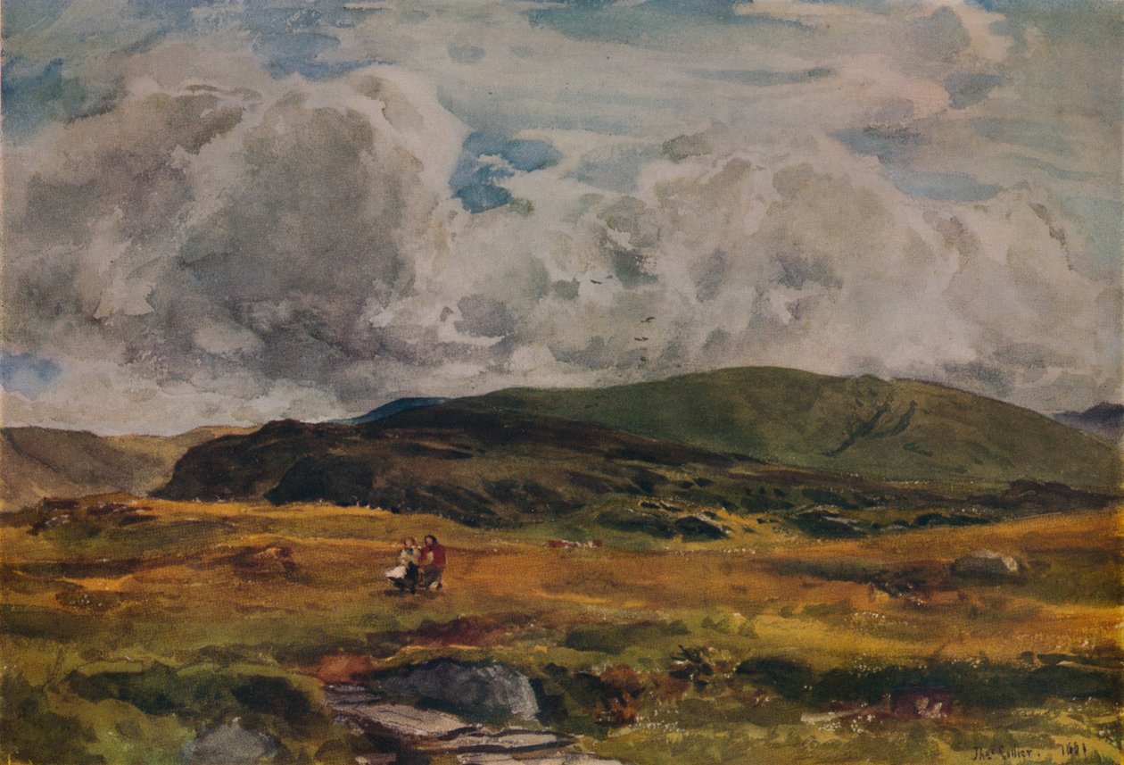 Um caminho sobre os campos, 1881 de Thomas Collier