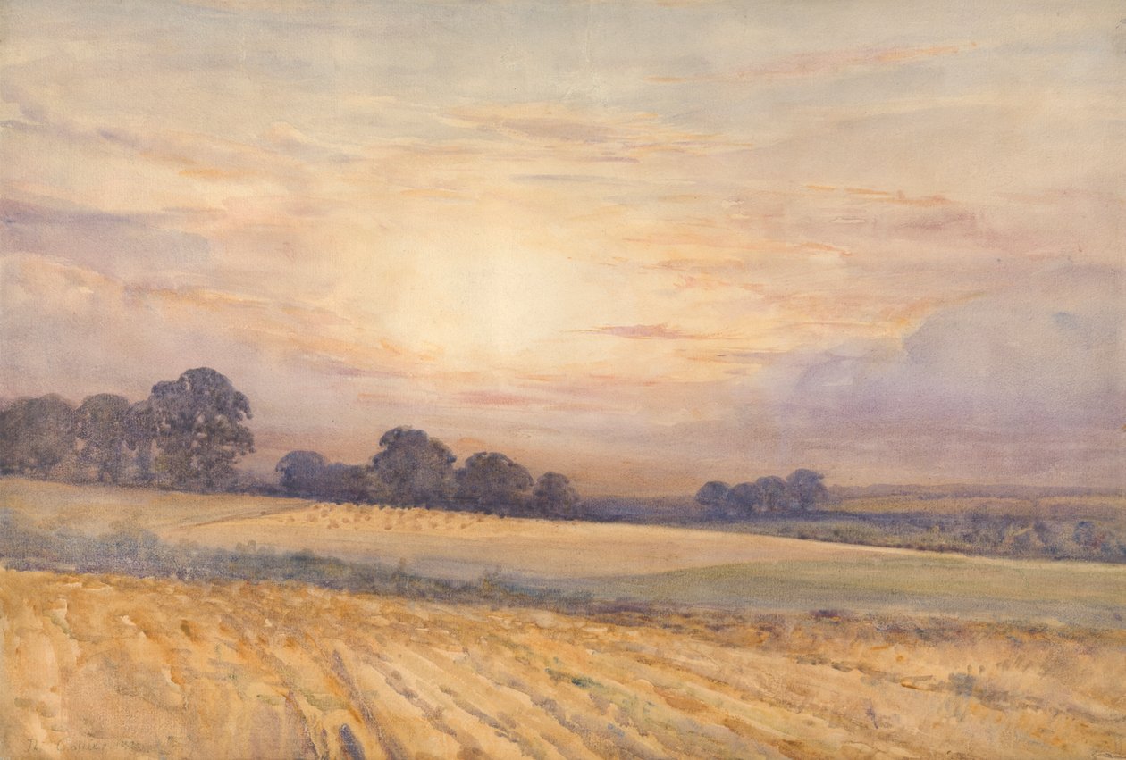 Paisagem ao pôr-do-sol de Thomas Collier