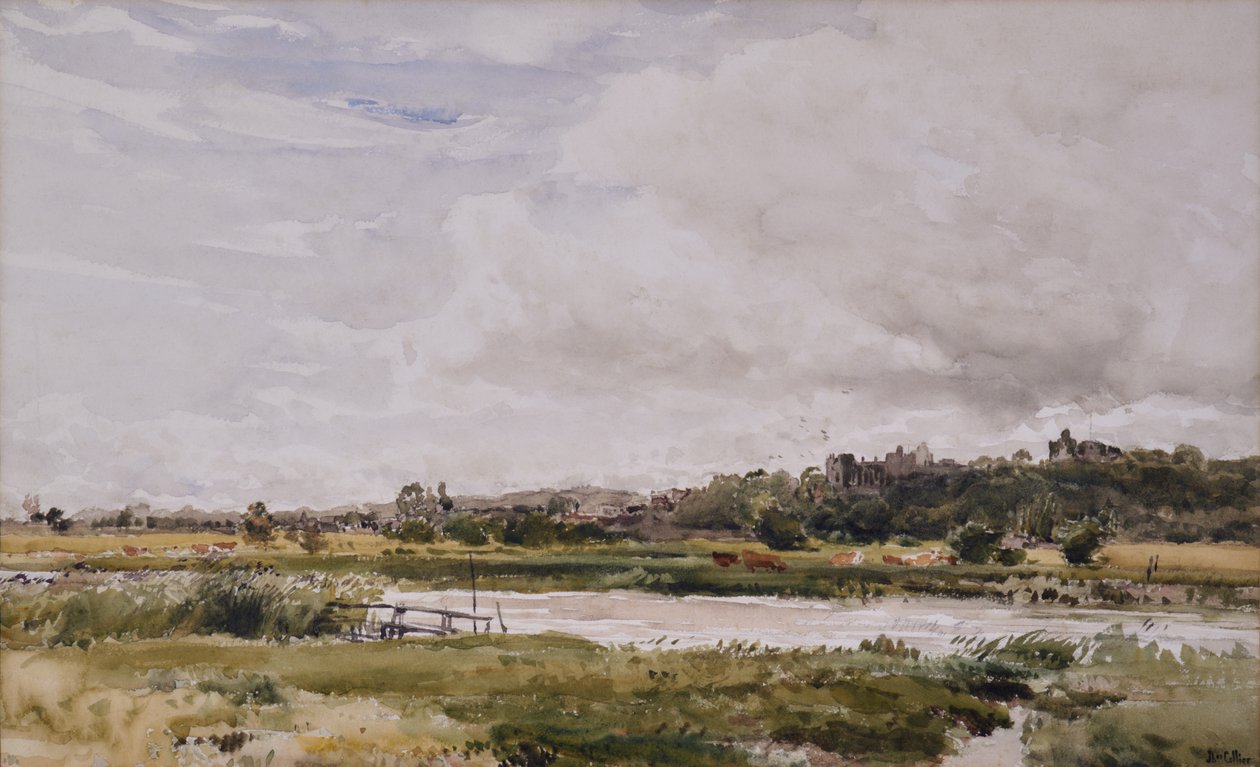 Paisagem, rio em primeiro plano de Thomas Collier
