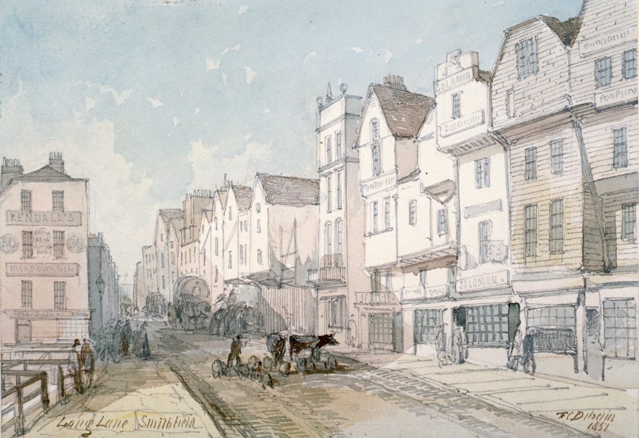 Long Lane, Cidade de Londres, 1851. de Thomas Colman Dibdin