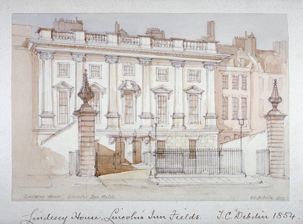 Vista da Lindsey House, Lincoln