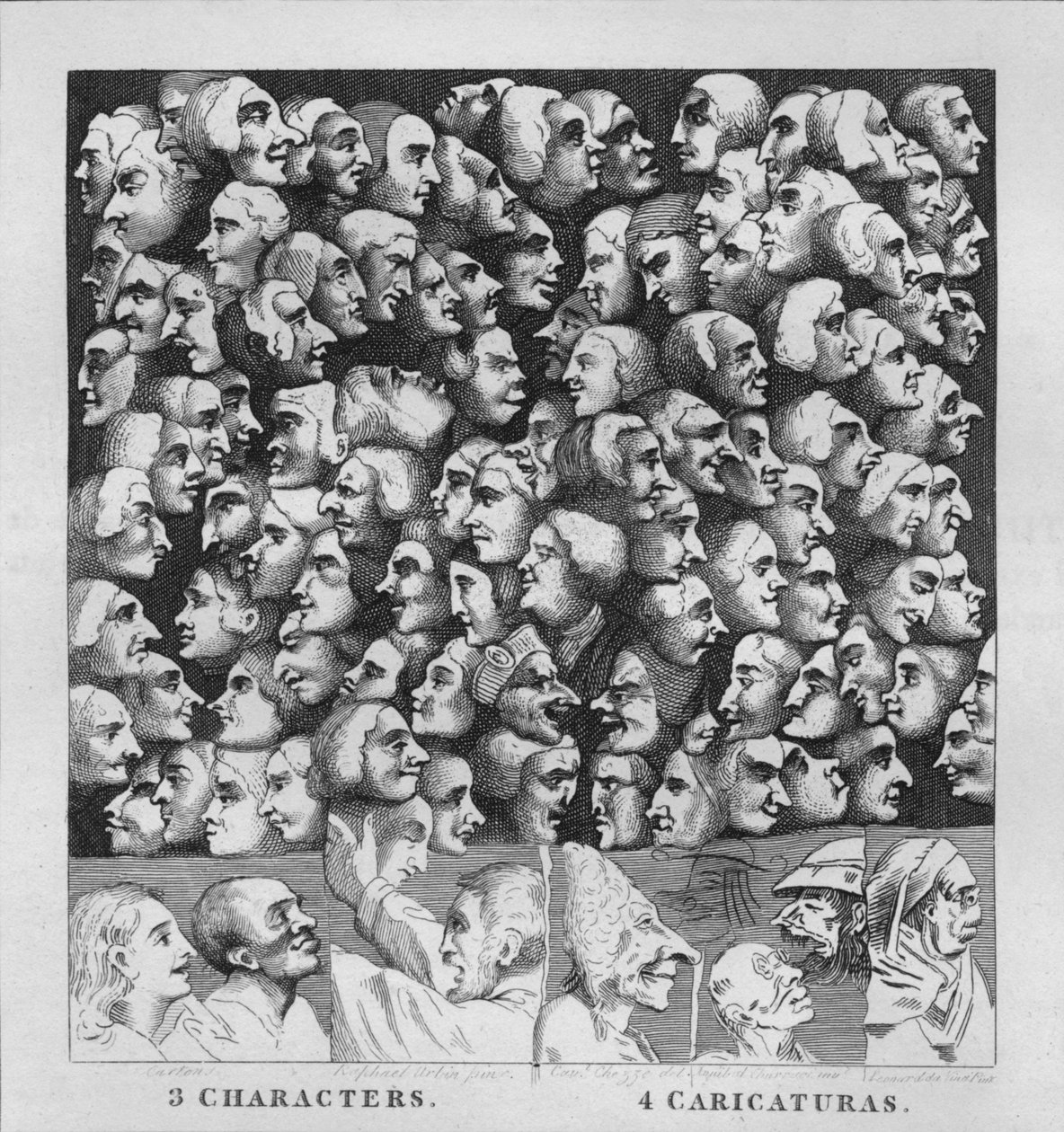Personagens e Caricaturas, 1807, 1827. de Thomas Cook
