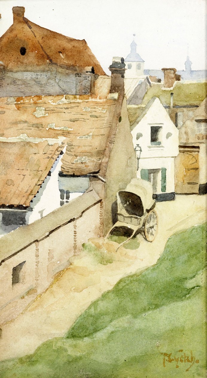 Um Backstreet Village, c.1880 de Thomas Cooper Gotch